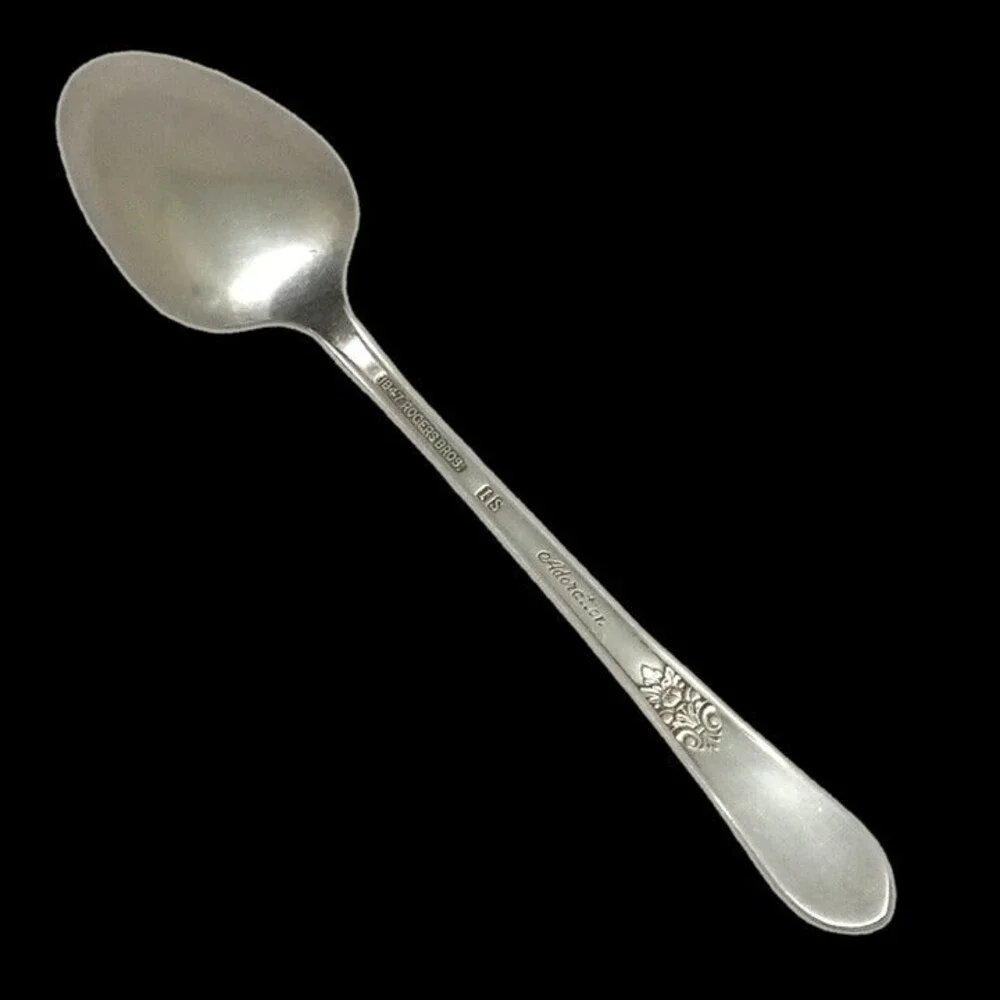 International Silver-1847 Rogers Bros Adoration Teaspoon-Vintage-Silver Plate